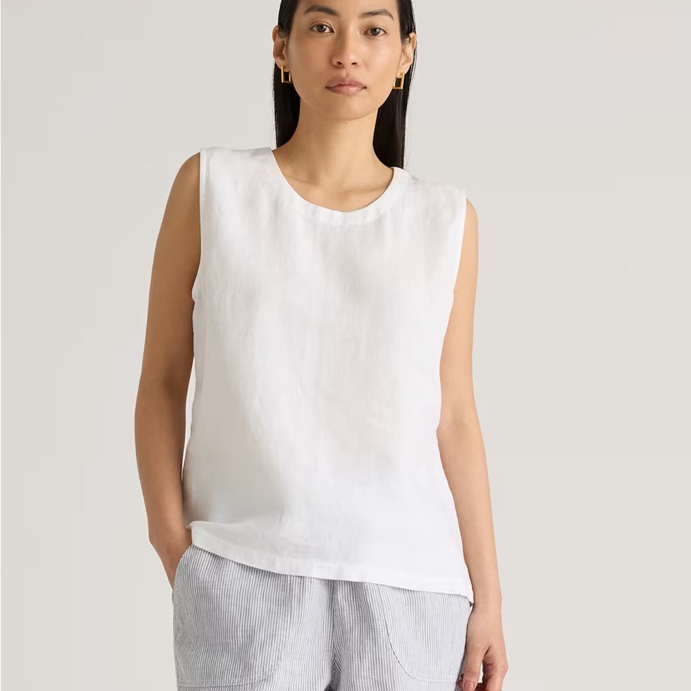 NWT 100% Linen Quince Tank Top